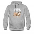 Men's A Cute Sloth and Dog over Gift Hoodie - Grey