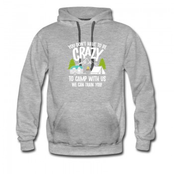 Men's Camping Camper Hikers Outdoor Lovers Gift Hoodie - Grey