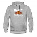 Men's Happy Thanksgiving I Native Turkey Pilgrim Hoodie - Grey