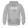 Men's Nobody Cares Work Harder I Gym Fitness Motivation Hoodie - Grey