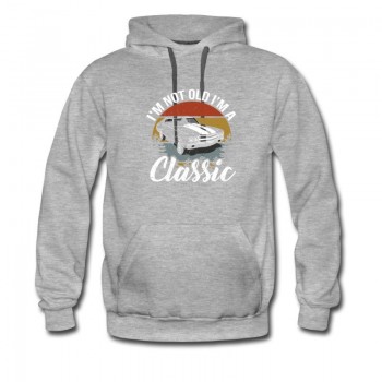 Men's Retro Classic 60th Birthday Car Lover Gift Hoodie - Grey