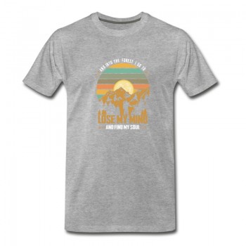 Youth And into the forest I go to lose my mind .. Hike T-Shirt - Grey