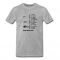 Youth Beard Growth Chart T-Shirt - Grey