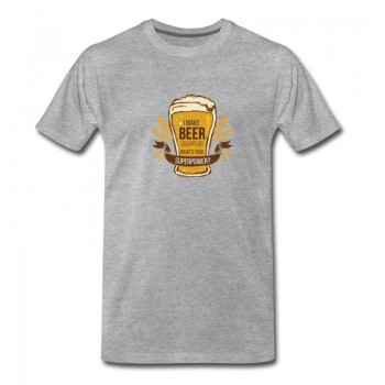 Youth Beer - I Make Beer Disappear. What's Your Superpow T-Shirt - Grey