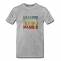 Youth Best Dad By Par Vintage Father's Day T-Shirt - Grey