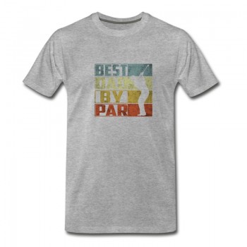 Youth Best Dad By Par Vintage Father's Day T-Shirt - Grey