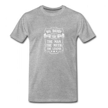 Youth Big Daddy The Man The Myth The Legend  T-Shirt - Grey