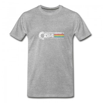 Youth Commodore 64 T Shirt T-Shirt - Grey