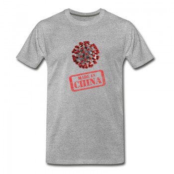 Youth Corona Virus Made In China T-Shirt - Grey