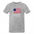 Youth Dissent Patriotic Thomas Jefferson T-Shirt - Grey