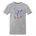 Youth Easily Distracted by Birds Lover T-Shirt - Grey