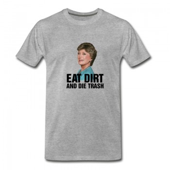 Youth Eat Dirt and Die Trash T-Shirt - Grey