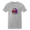 Youth Funny Cool LGBT Cherry Rainbow Kiss T-Shirt - Grey