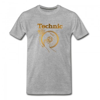 Youth gold turntable T-Shirt - Grey