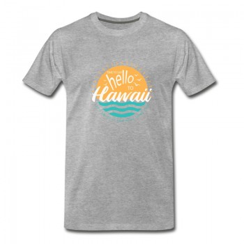 Youth Hawaii Welcome Greetings Aloha Cool Gift T-Shirt - Grey