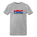 Youth HRC Racing Style Motorcycle Printed Racing T-Shirt - Grey