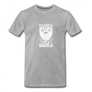 Youth It's not a beard it's a saddle horse gift T-Shirt - Grey