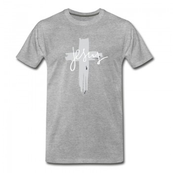 Youth Jesus Cross  |Christianity s T-Shirt - Grey