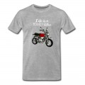 Youth Life is a monkey bike T-Shirt - Grey