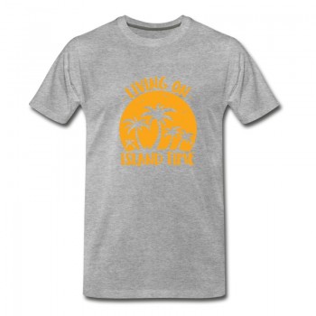 Youth Living On Island Time T-Shirt - Grey