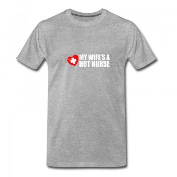 Youth my_wife_is_a_hot_nurse T-Shirt - Grey