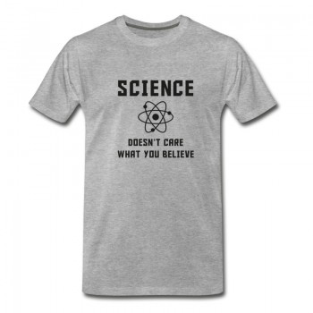 Youth SCIENCE DOESN'T CARE WHAT YOU BELIEVE T-Shirt - Grey