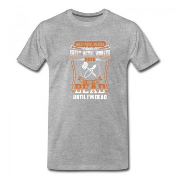 Youth Sheet metal worker - I'll run this bead until dead T-Shirt - Grey