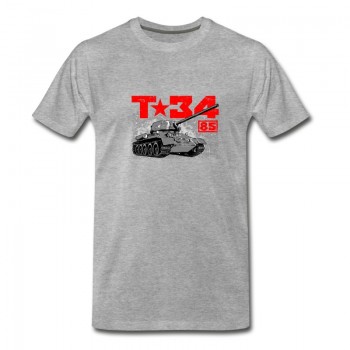 Youth T-34-85 Soviet medium tank T-Shirt - Grey