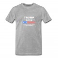 Youth Trump 2024 Because America Can Never Be Too Great T-Shirt - Grey